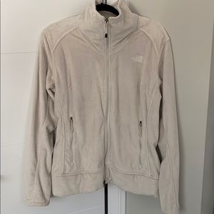 Grey north face women’s fleece jacket XL